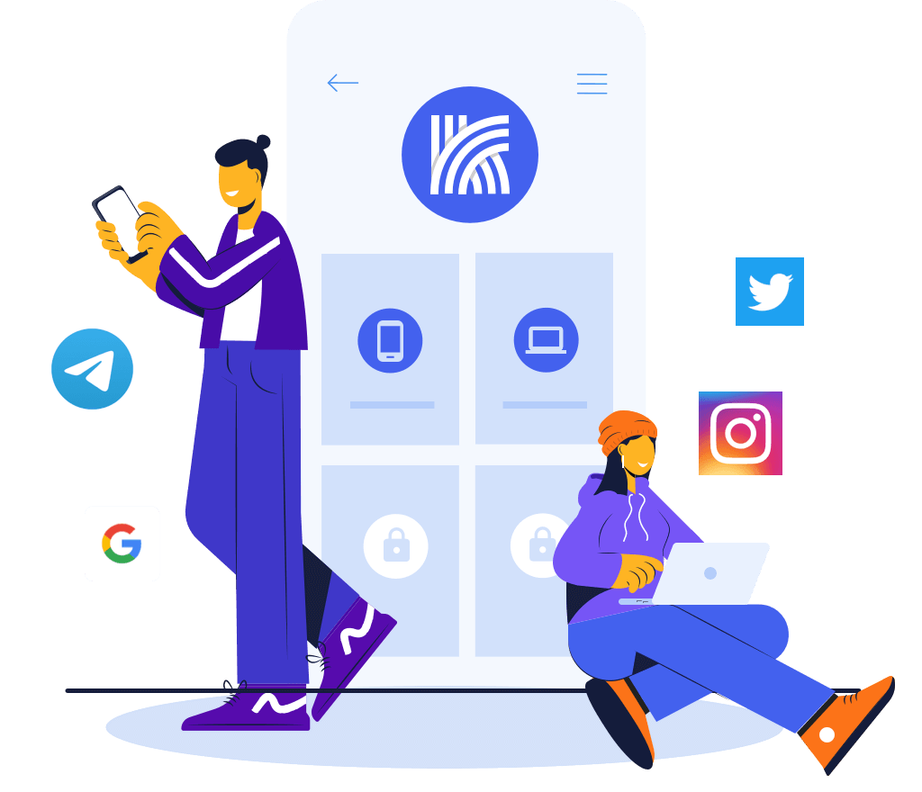 快连VPN多端支持示意图